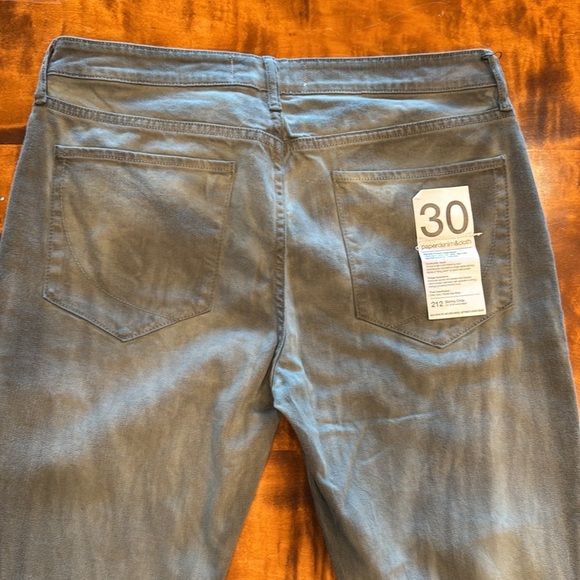 NWT Paper Denim & Cloth Olive Jeans with Light Acid Wash  Size 30 - Picture 7 of 8